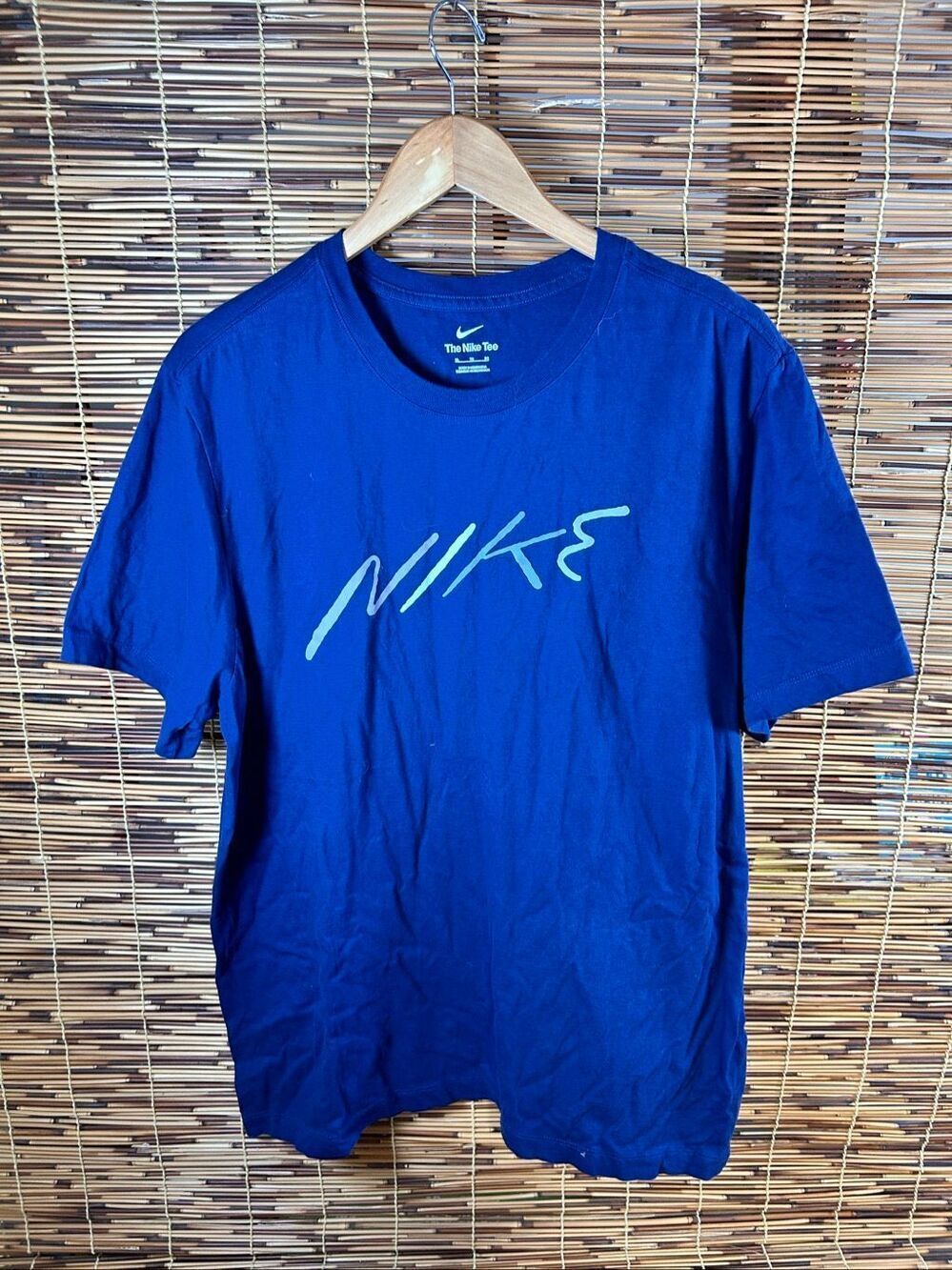 The Nike Tee XL Blue Grey and White